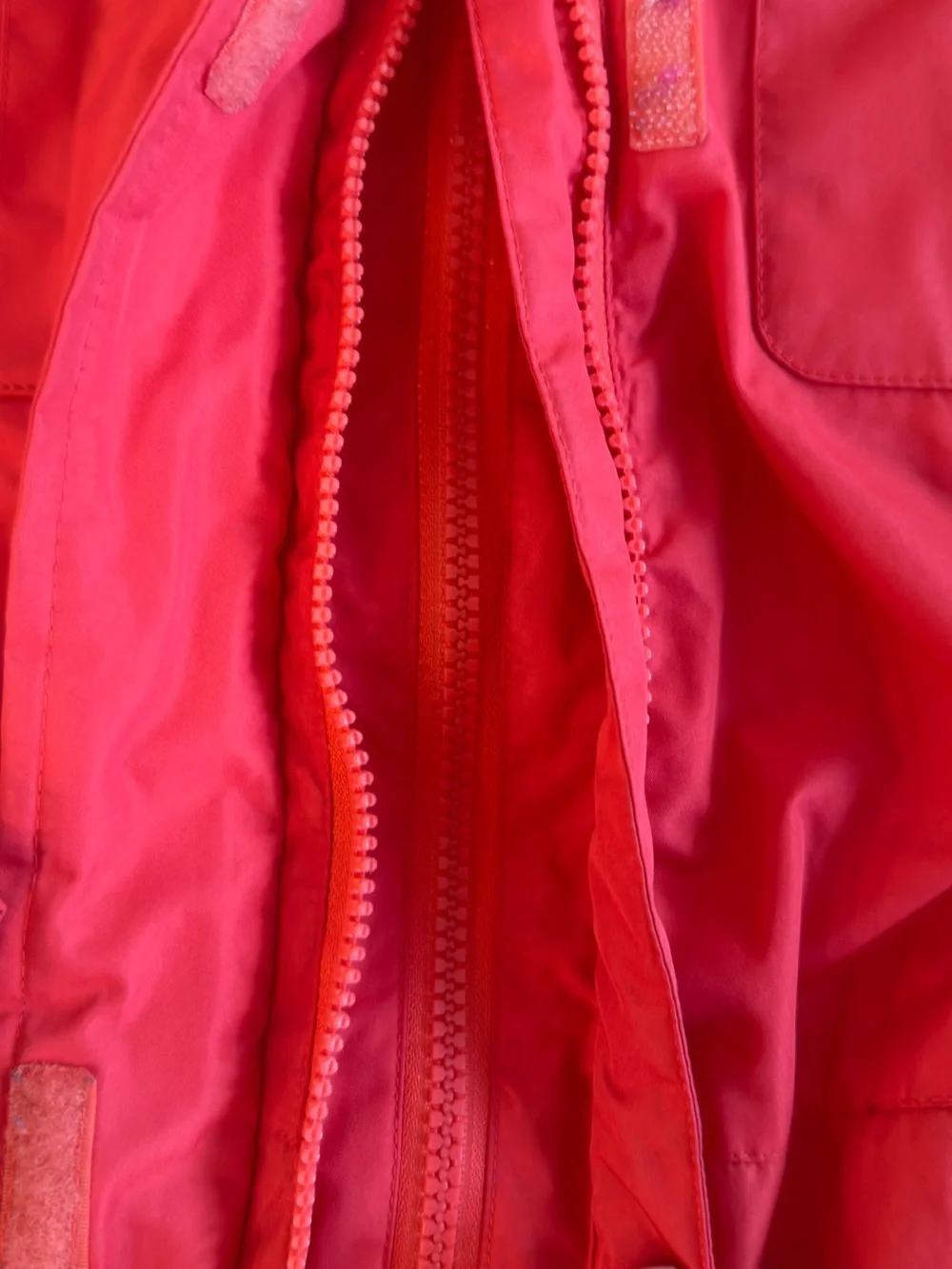 Weatherproof Kids Red Hooded Jacket Size L 10/12 Fleece Lined Rain Coat